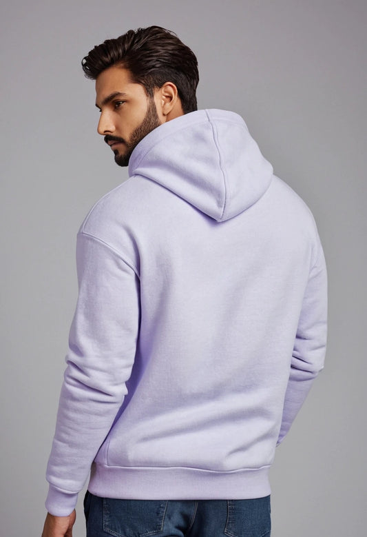 Lavender Oversized Hooded Sweatshirt