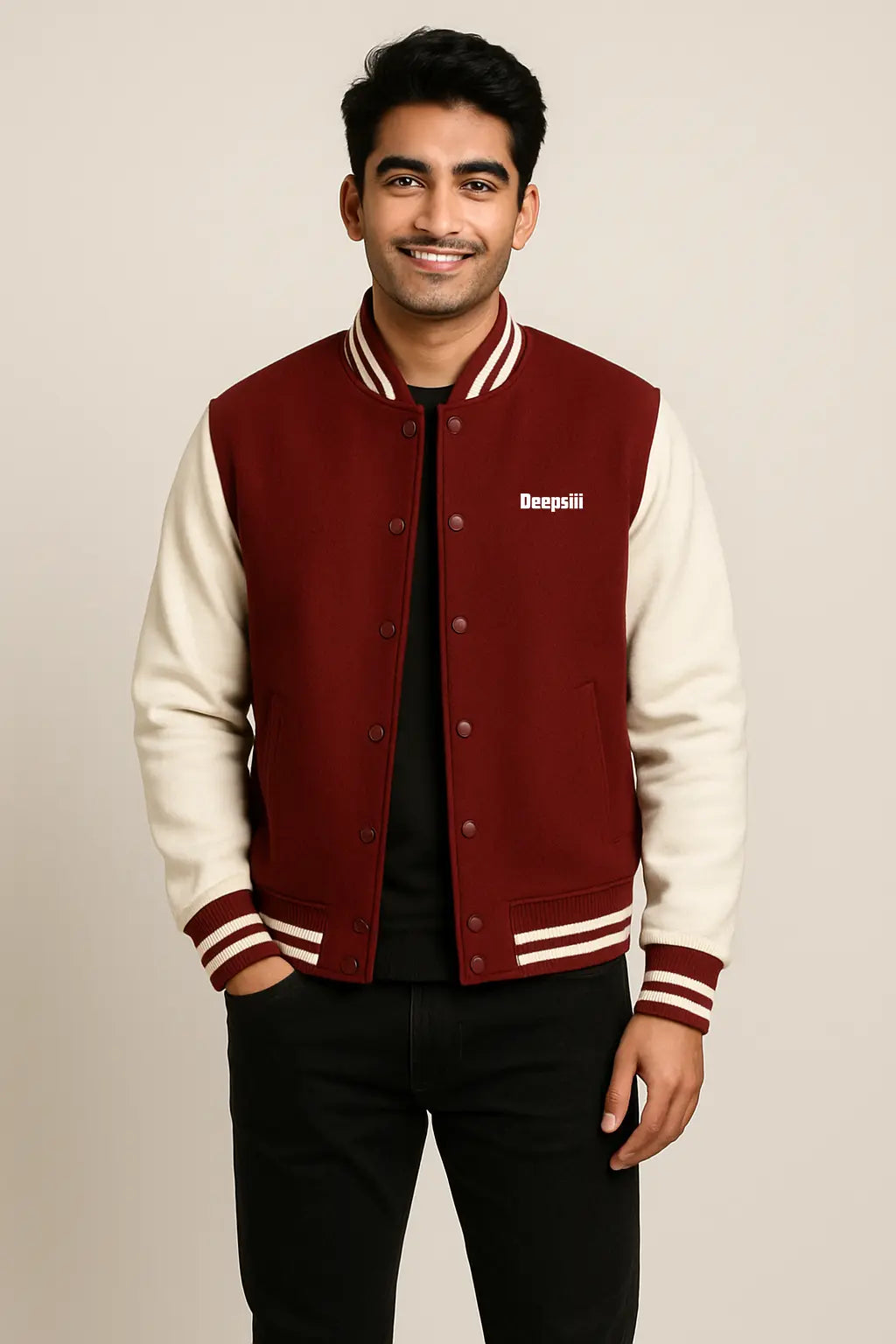 Red & White Varsity Jacket