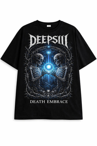Death Embrace Oversized Graphic T-Shirt