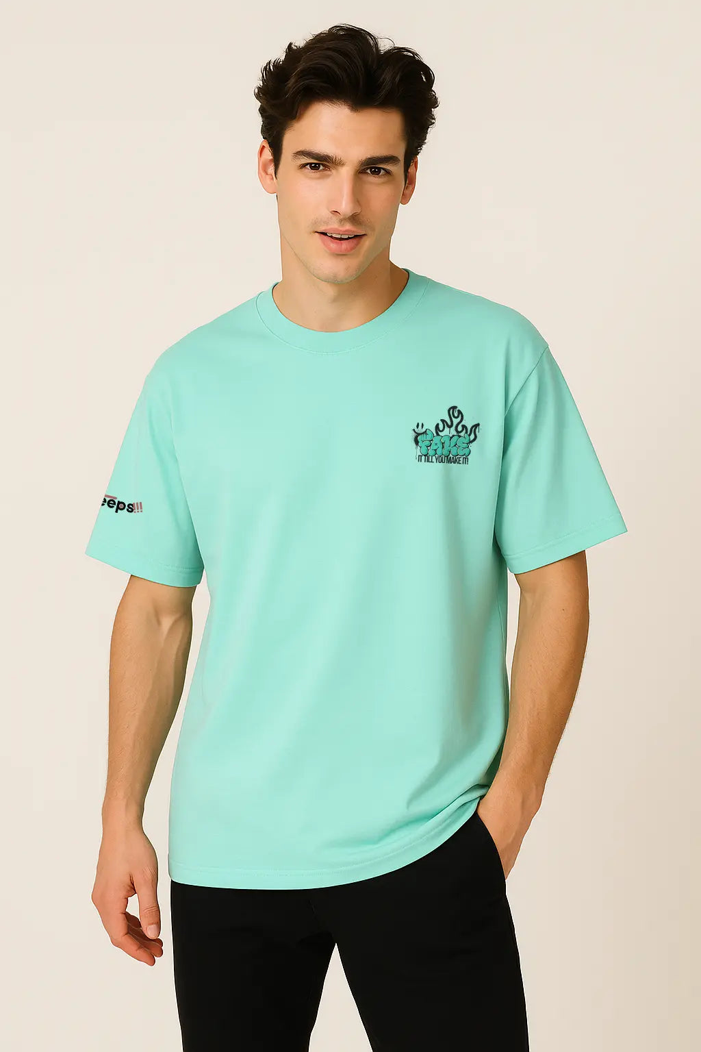 Fake It Till You Make It – Oversized T-Shirt – Deepsiii