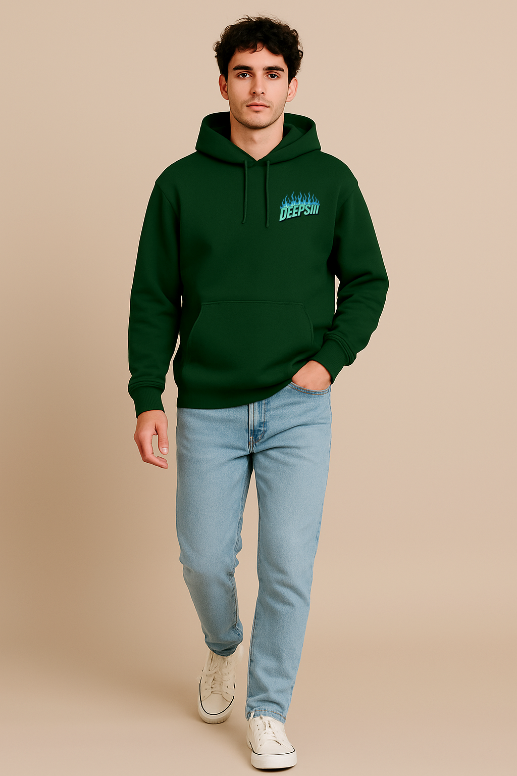 Unbothered Mode Oversized Hoodie – Forest Green