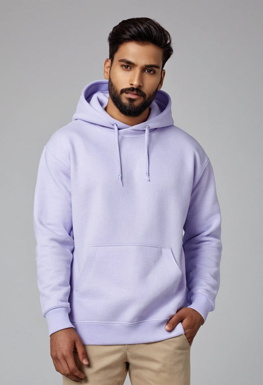 Lavender Oversized Hooded Sweatshirt