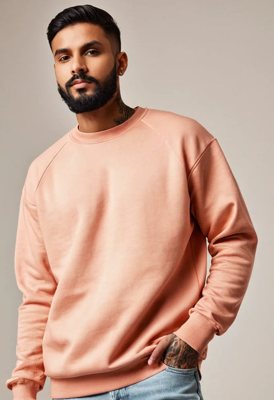 Light Pink Oversized Sweatshirt