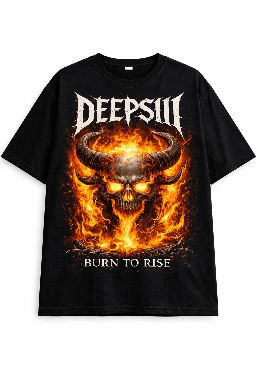 Burn To Rise Oversized Graphic T-Shirt