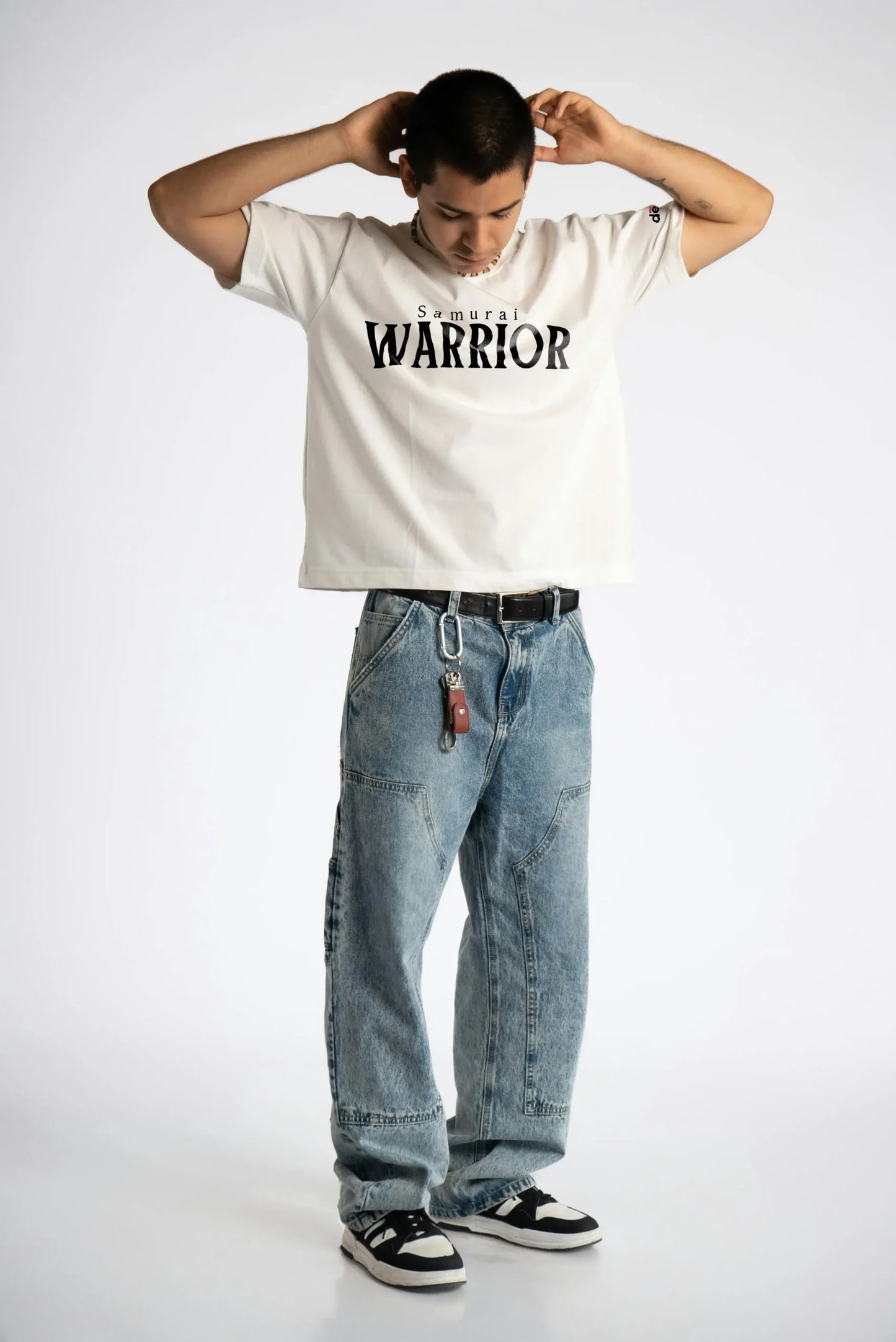 White Warrior Oversized T-Shirt