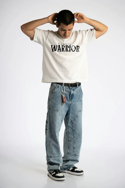 White Warrior Oversized T-Shirt