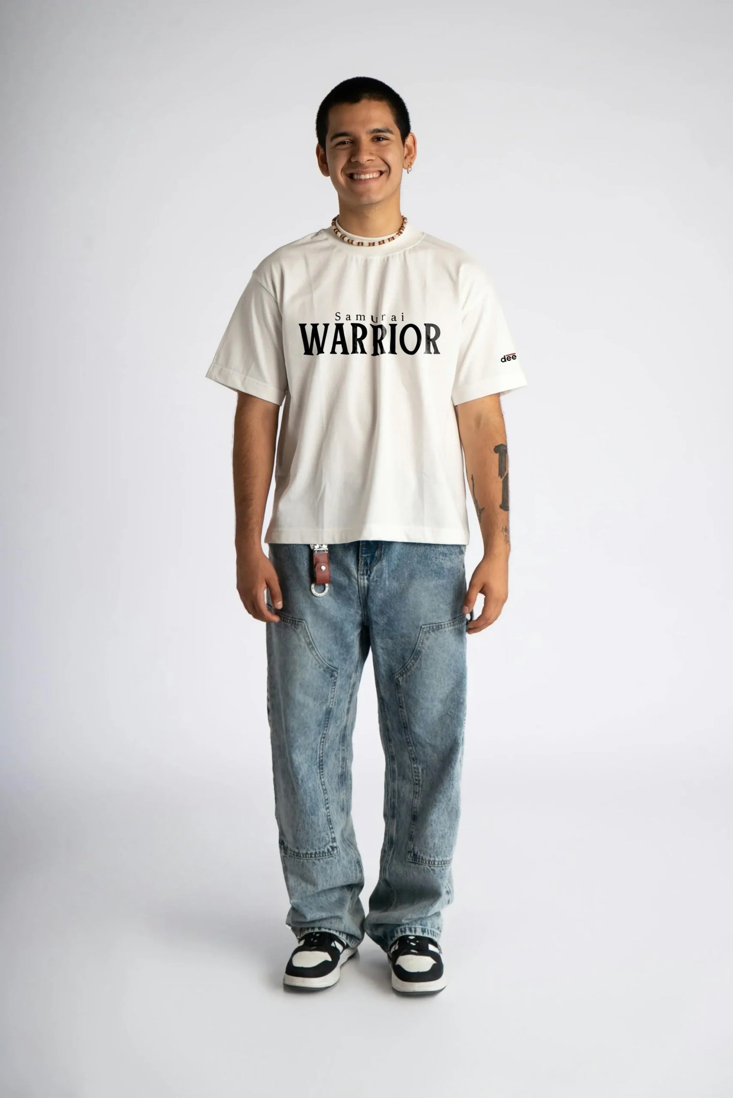 White Warrior Oversized T-Shirt