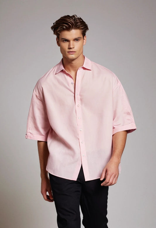 Light Pink Oversized Shirt