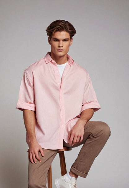 Light Pink Oversized Shirt