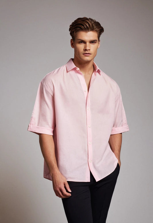 Light Pink Oversized Shirt