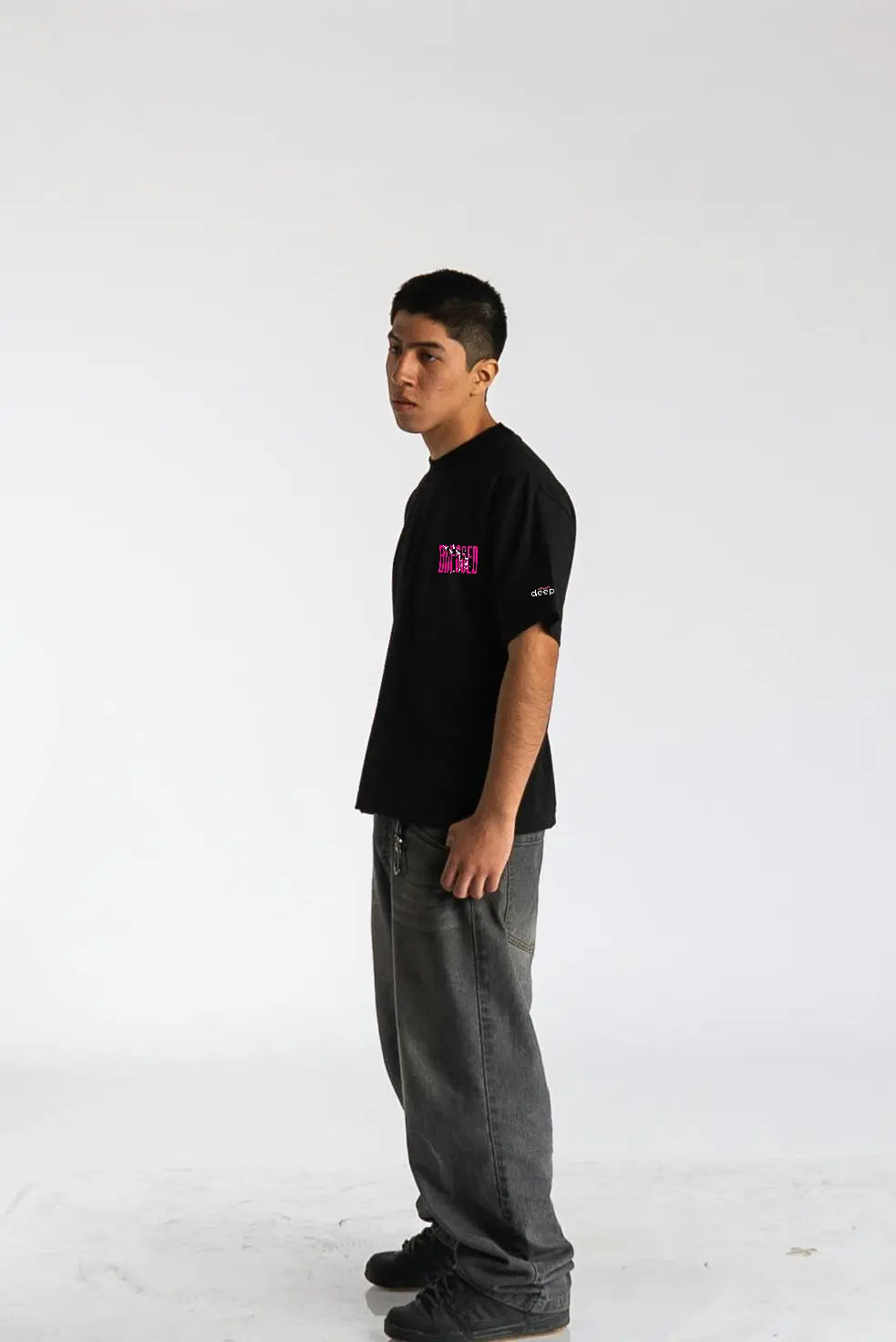 BLESSED Oversized Black T-Shirt