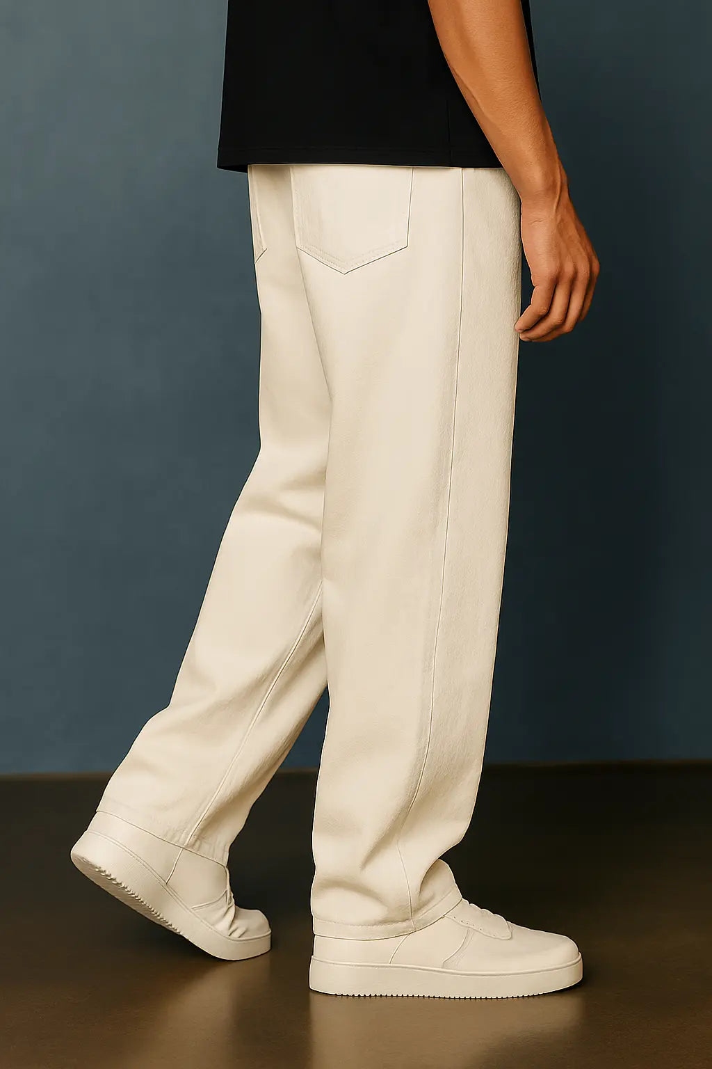 Off-White Loose Fit Baggy Jeans