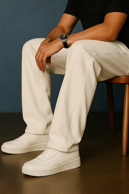 Off-White Loose Fit Baggy Jeans