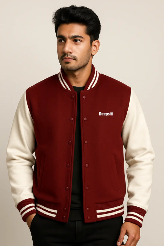 Red & White Varsity Jacket