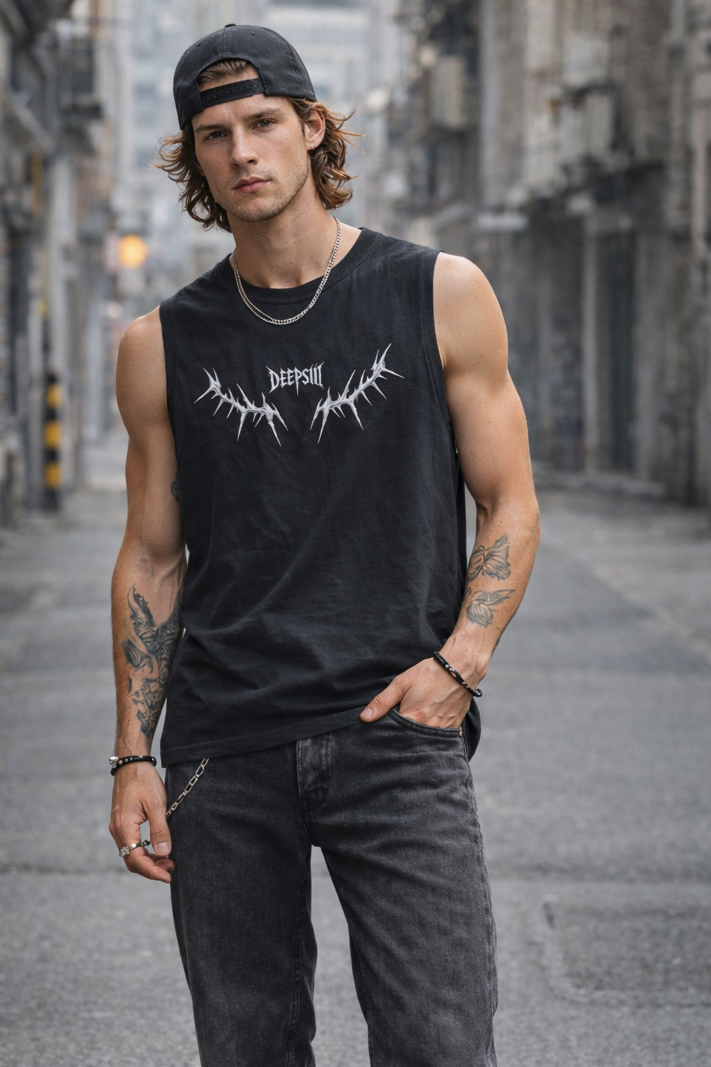 Deepsiii Shadow Thorn Sleeveless Vest
