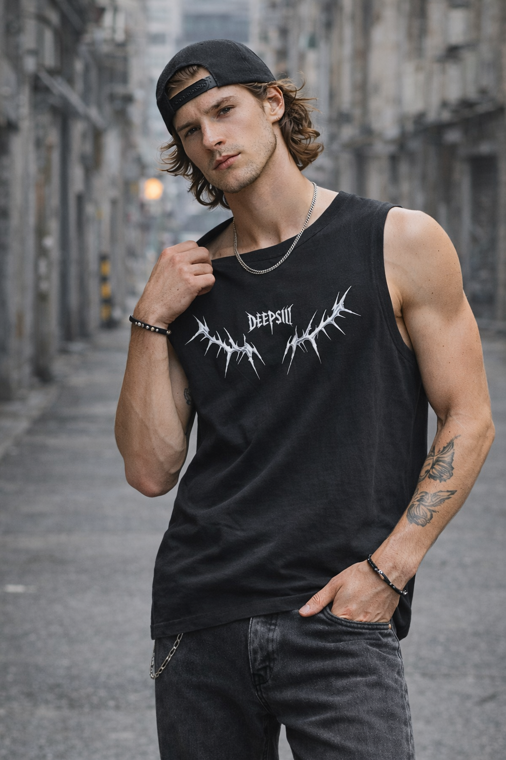 Deepsiii Shadow Thorn Sleeveless Vest